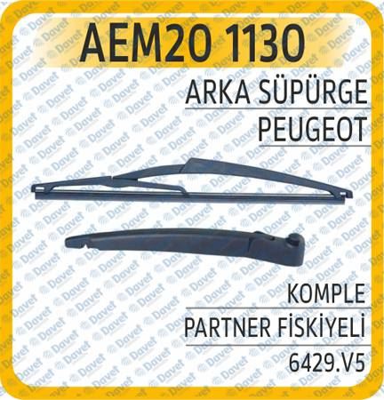 AEM 201130 Arka Silecek Supurgesi Komple Partner Fiskiyeli